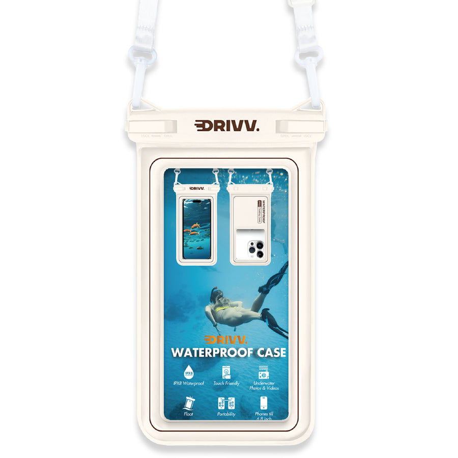 Waterdicht Telefoonhoesje – Blijft drijven en beschermt - Beige