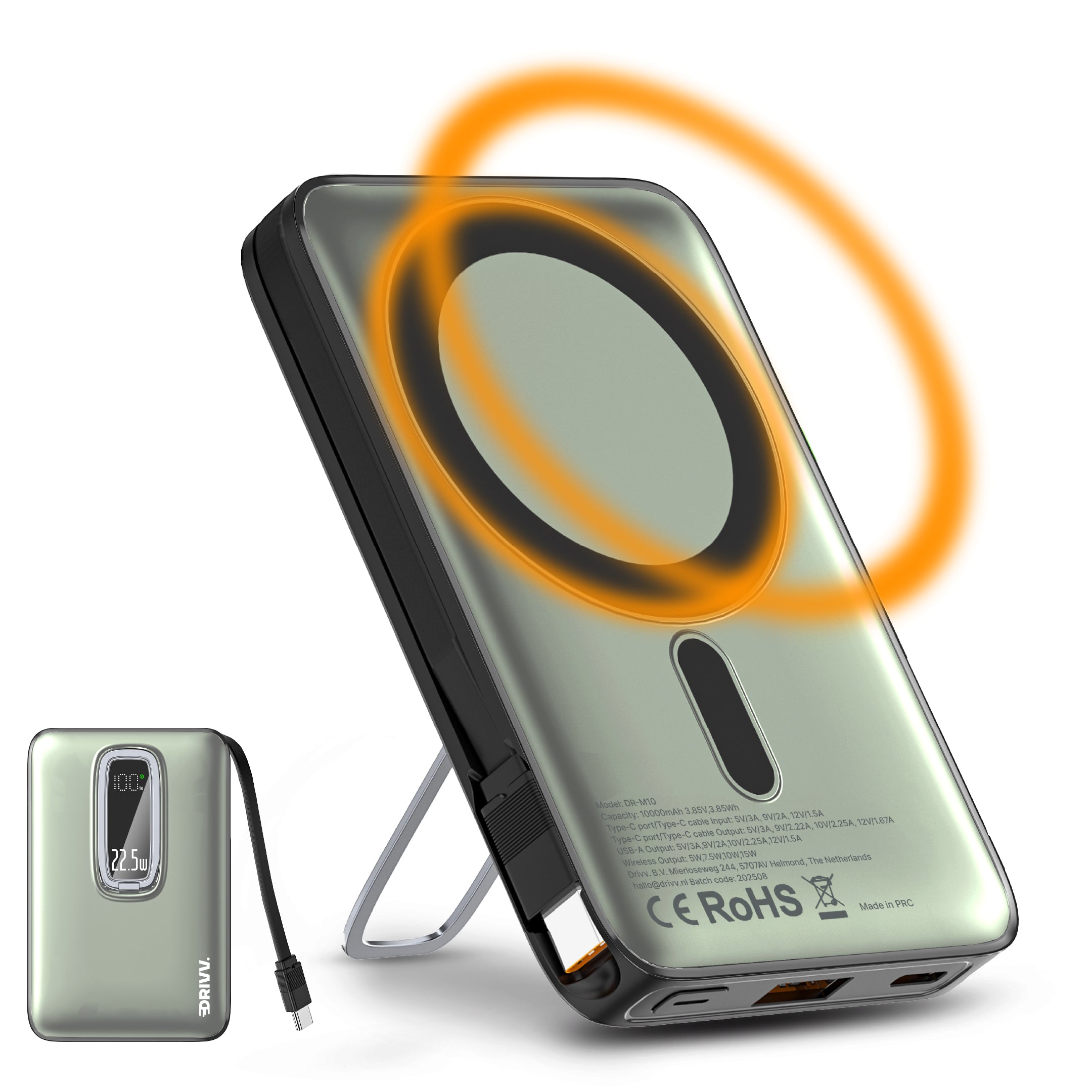 Magnetische Powerbank 10.000 mAh geschikt voor MagSafe