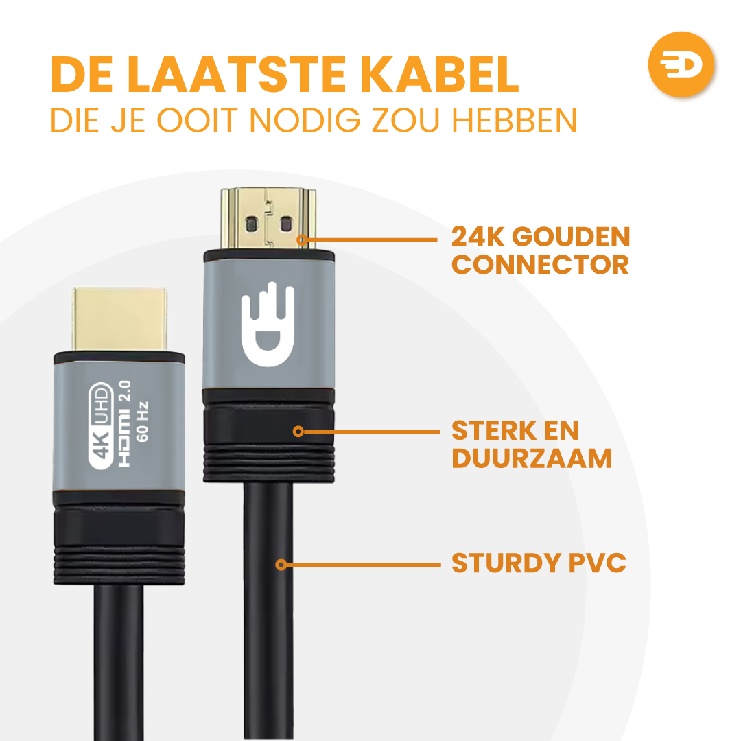 HDMI Kabel 2.0 - Grijs