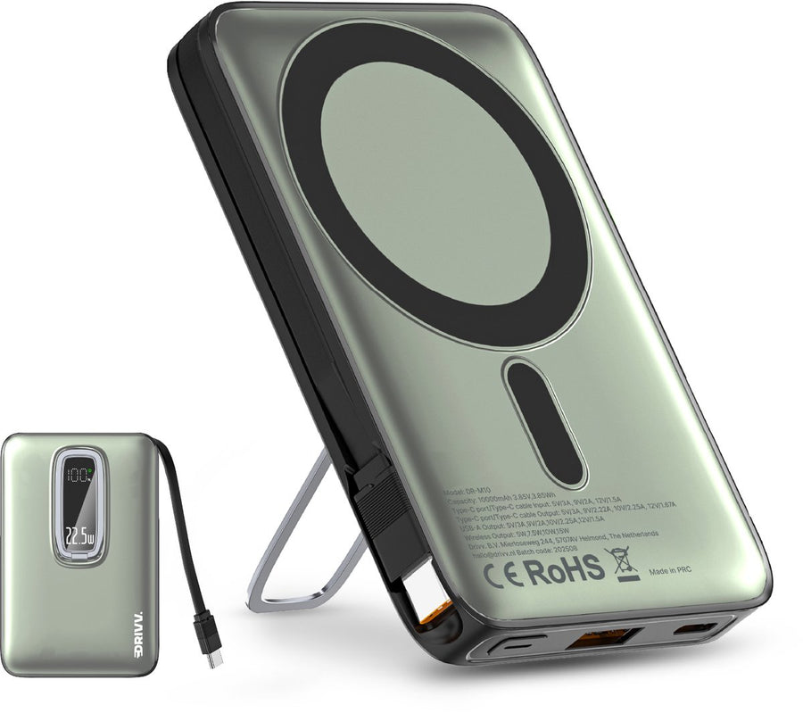 Magnetische Powerbank 10.000 mAh – Draadloos opladen zonder gedoe
