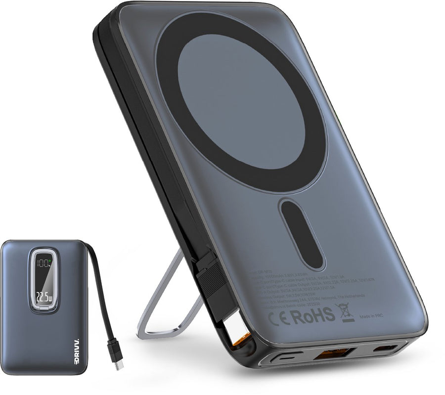 Magnetische Powerbank 10.000 mAh – Draadloos opladen zonder gedoe
