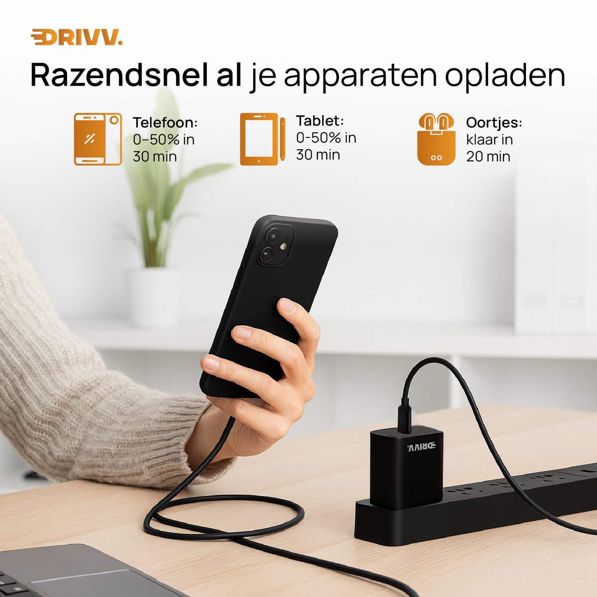 USB C Oplader 35W – Snelladen met Power Delivery