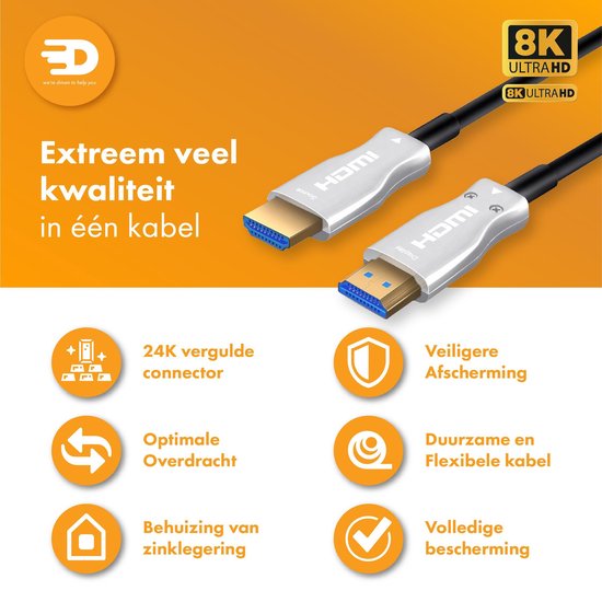 HDMI Kabel 2.1 AOC - Wit