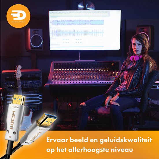 HDMI Kabel 2.1 AOC - Wit