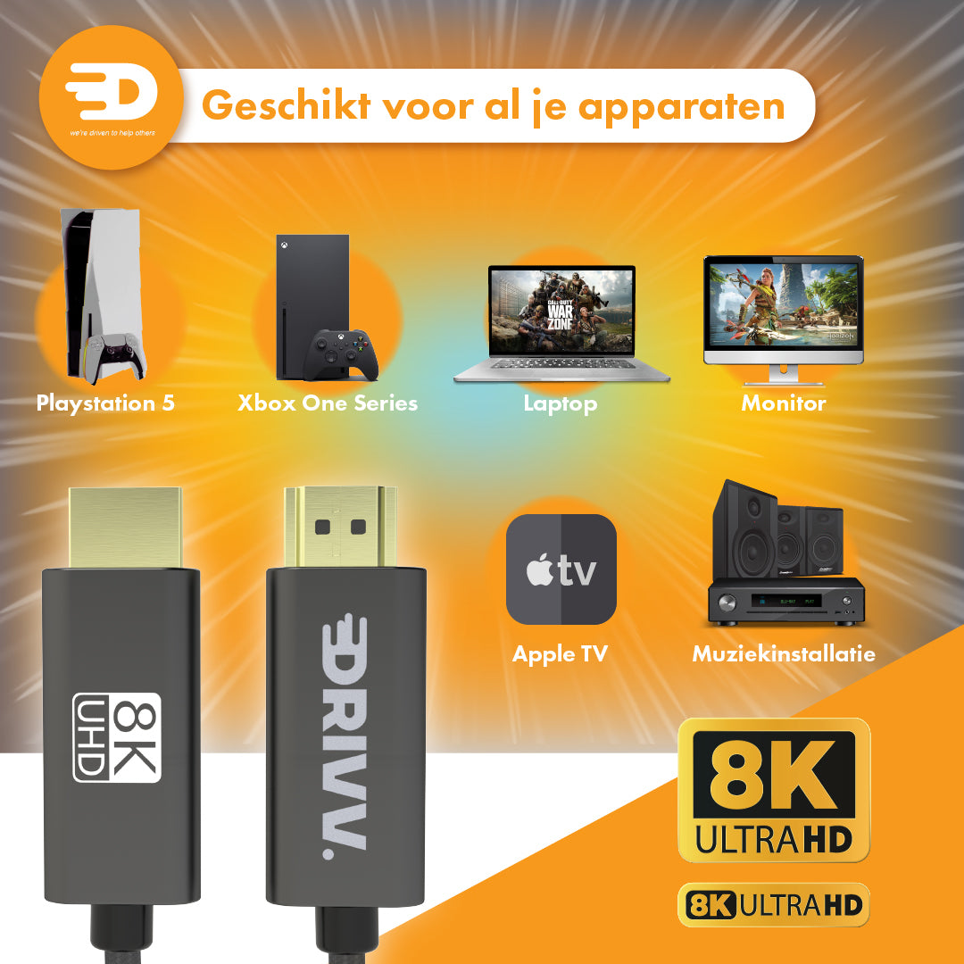 HDMI Kabel 2.1 - Zwart
