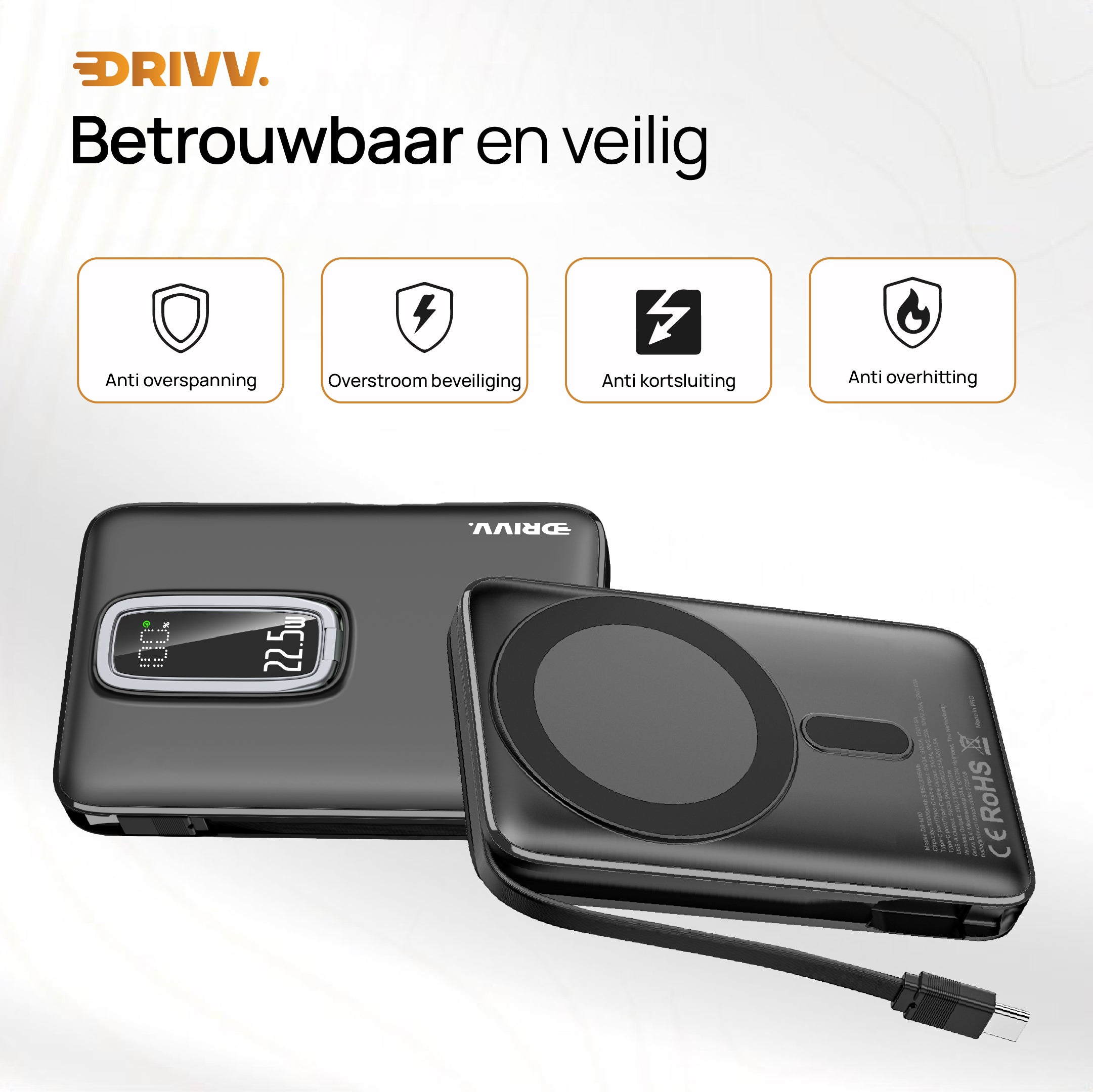Magnetische Powerbank 10.000 mAh geschikt voor MagSafe