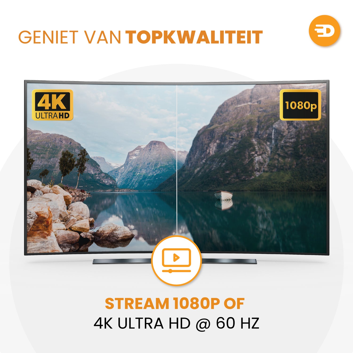 Displayport naar HDMI Kabel - 4K 60Hz
