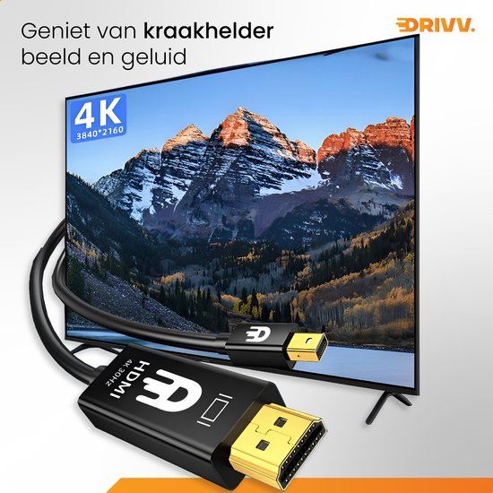 4K Mini DisplayPort naar HDMI Kabel