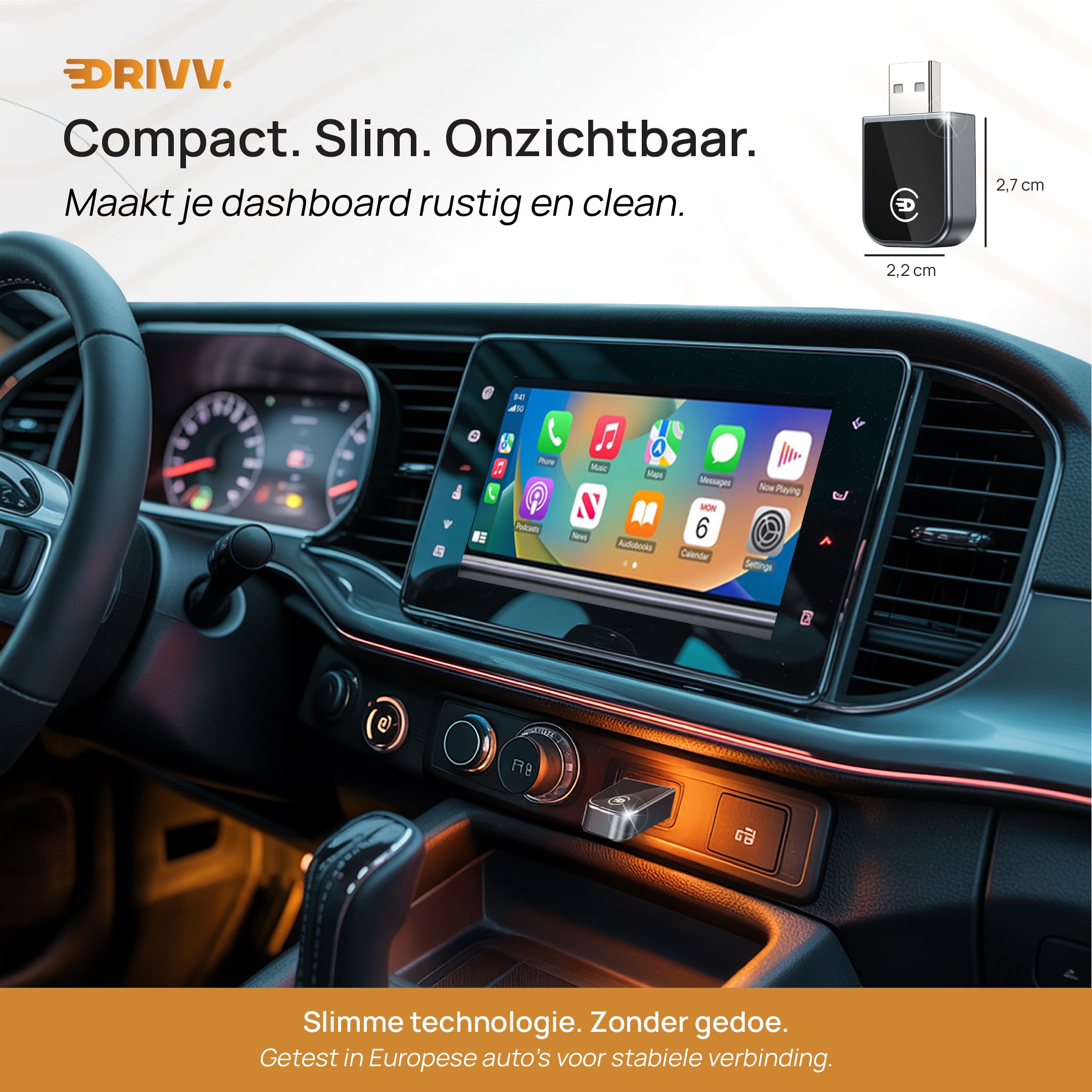 Draadloze CarPlay Dongle – Maak Apple CarPlay volledig draadloos