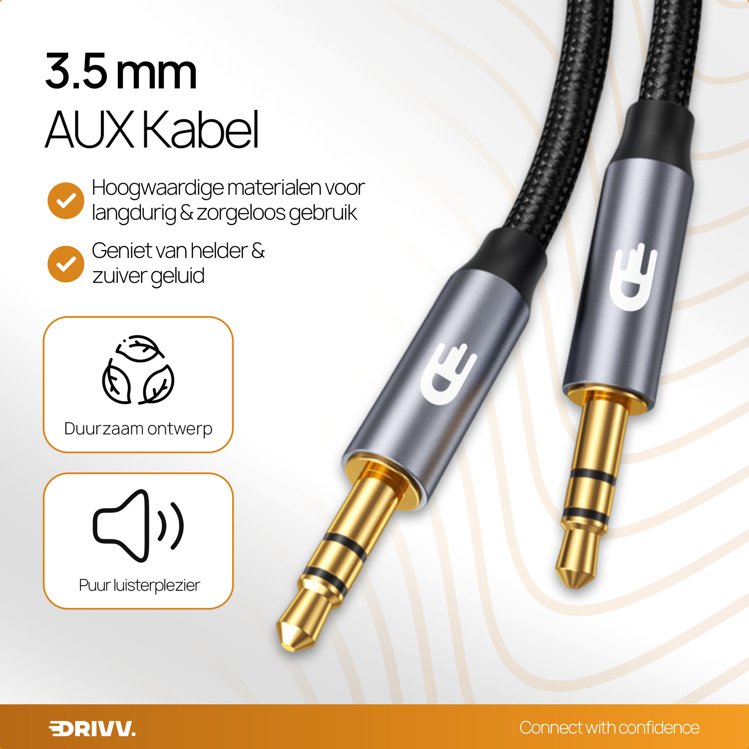 AUX Kabel - Jack naar Jack 3.5 mm