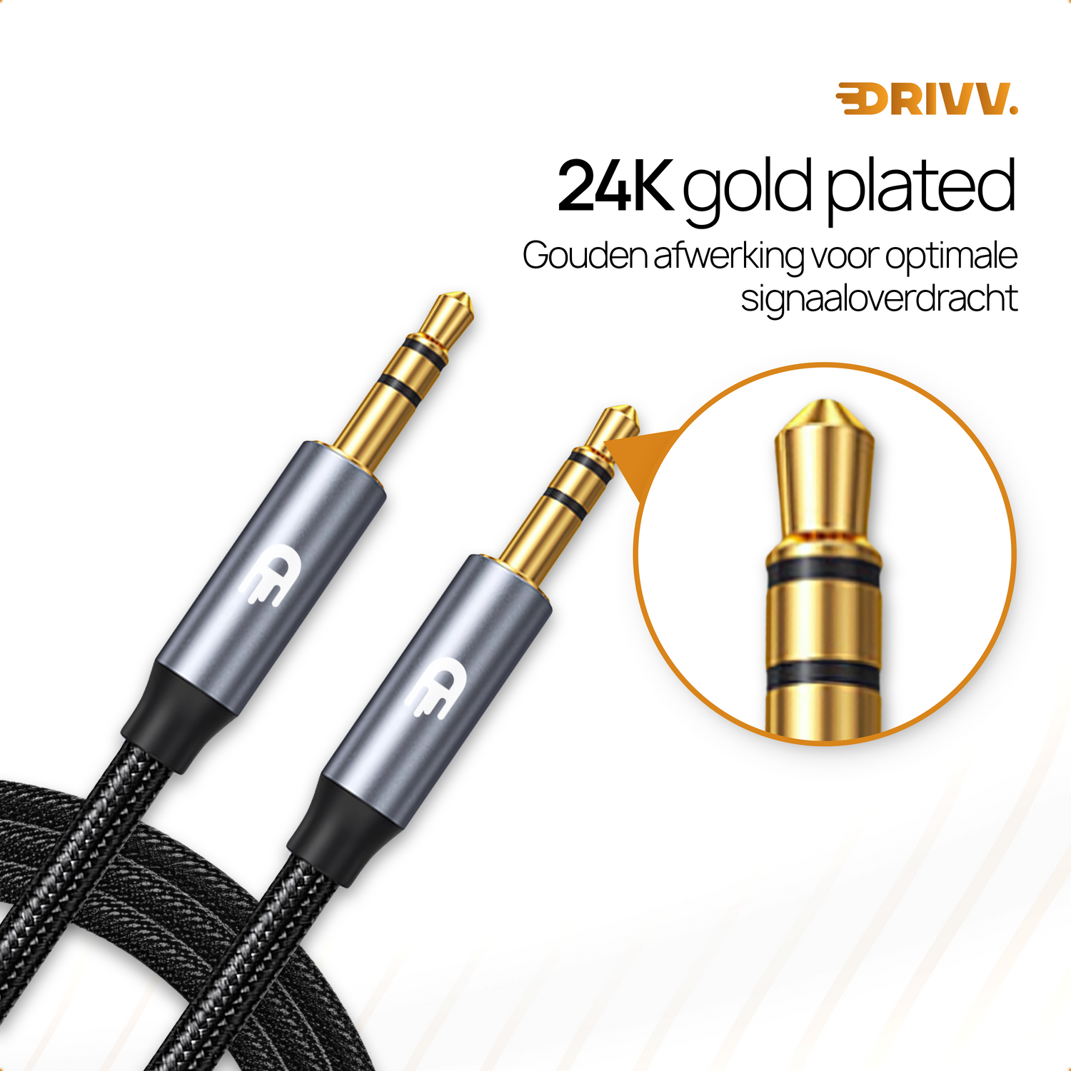 AUX Kabel - Jack naar Jack 3.5 mm