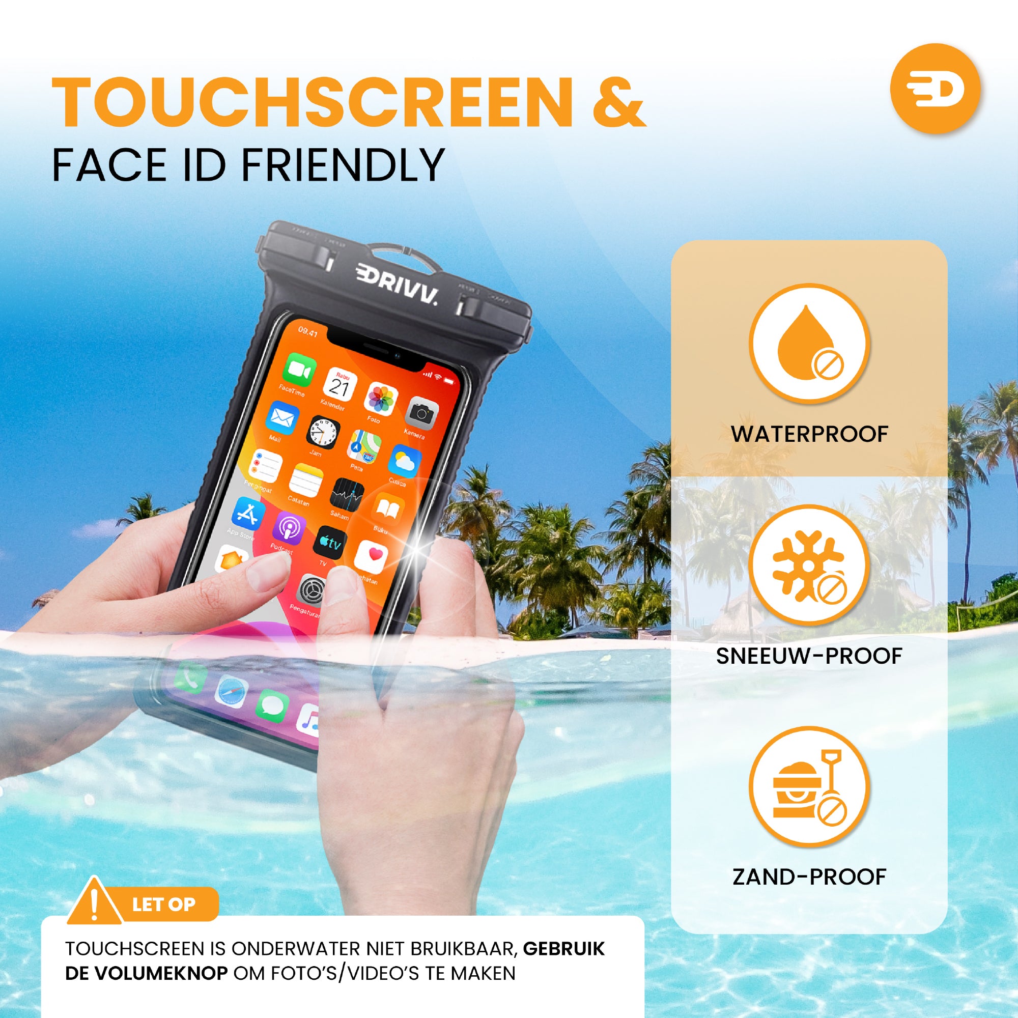 Waterdicht Telefoonhoesje - Hardshell