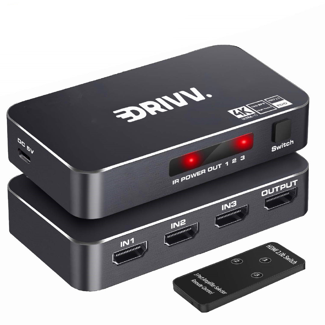 HDMI Switch – 3 in 1 uit - 4K 60Hz