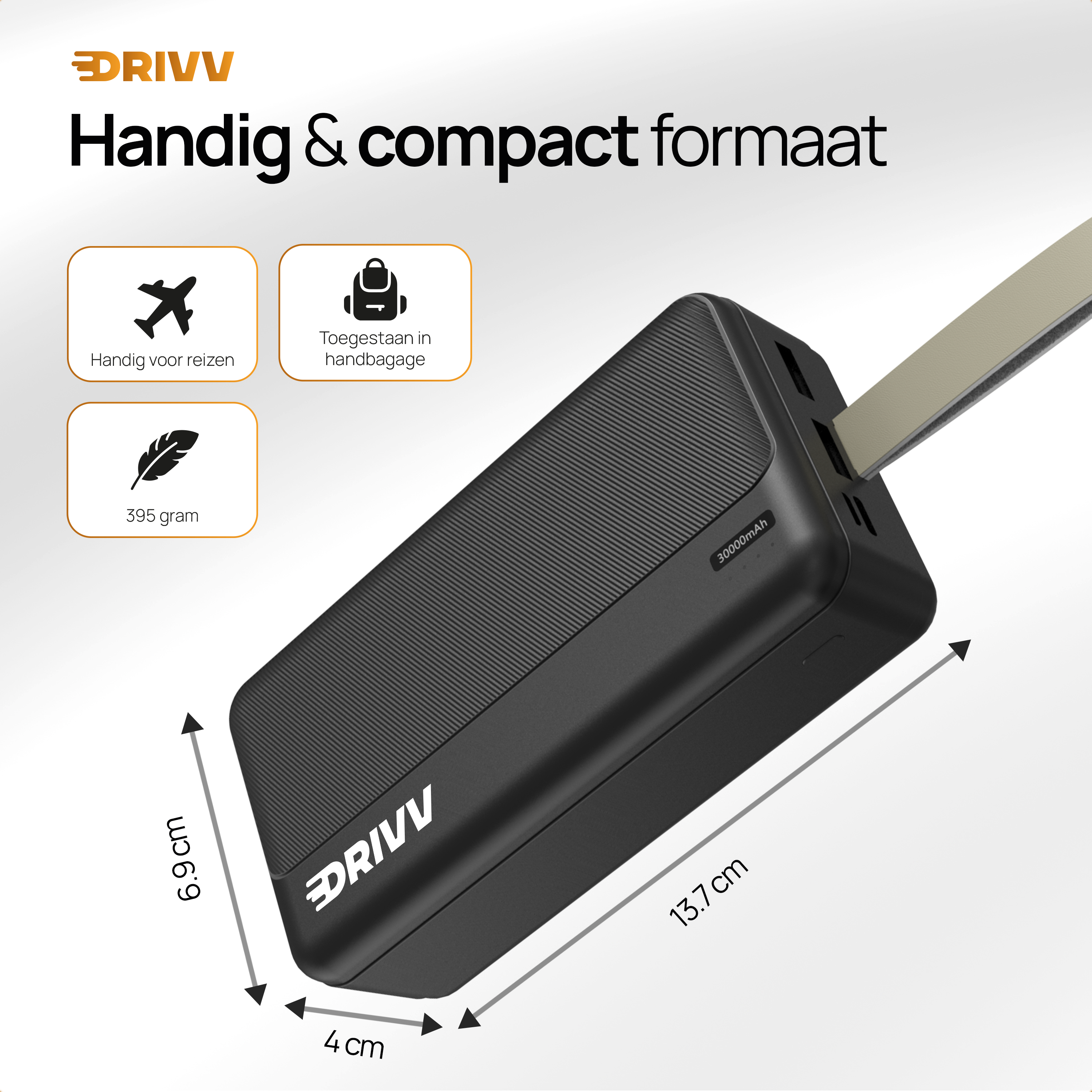 Powerbank 30.000 mAh - 22.5W Snellader
