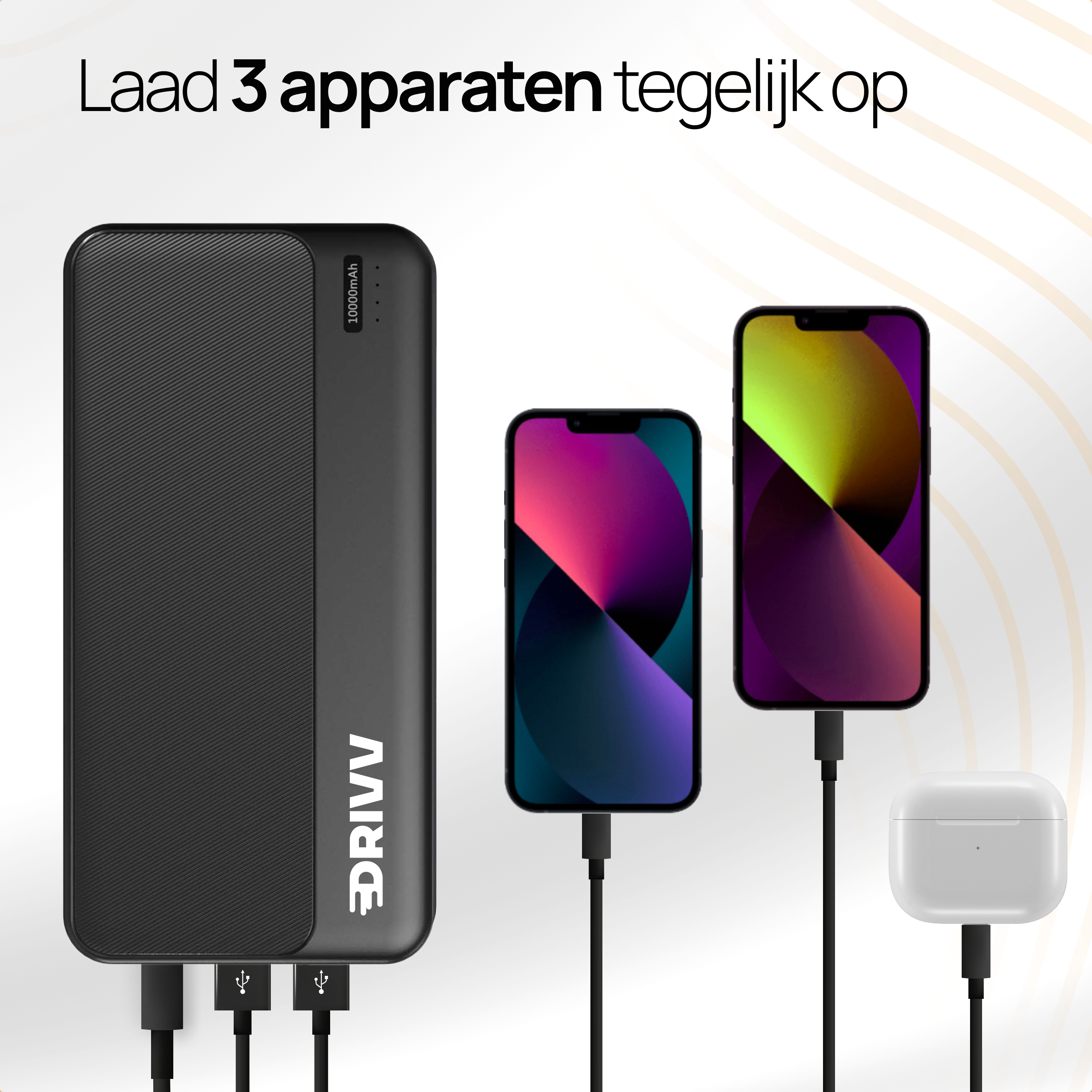 Powerbank 10.000 mAh - 22.5W Snellader