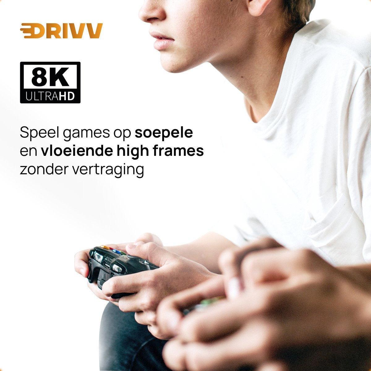 HDMI 2.1 Verlengkabel - Zwart