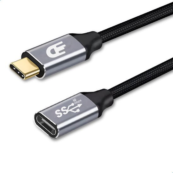 USB C Verlengkabel 3.2 – Meer bewegingsvrijheid en snelheid - 1 meter