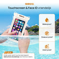 Waterdicht Telefoonhoesje – Blijft drijven en beschermt - Beige 4