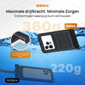 Waterdicht Telefoonhoesje – Blijft drijven en beschermt - Zwart - Extra Sponge 7