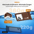 Waterdicht Telefoonhoesje – Blijft drijven en beschermt - Bruin 8