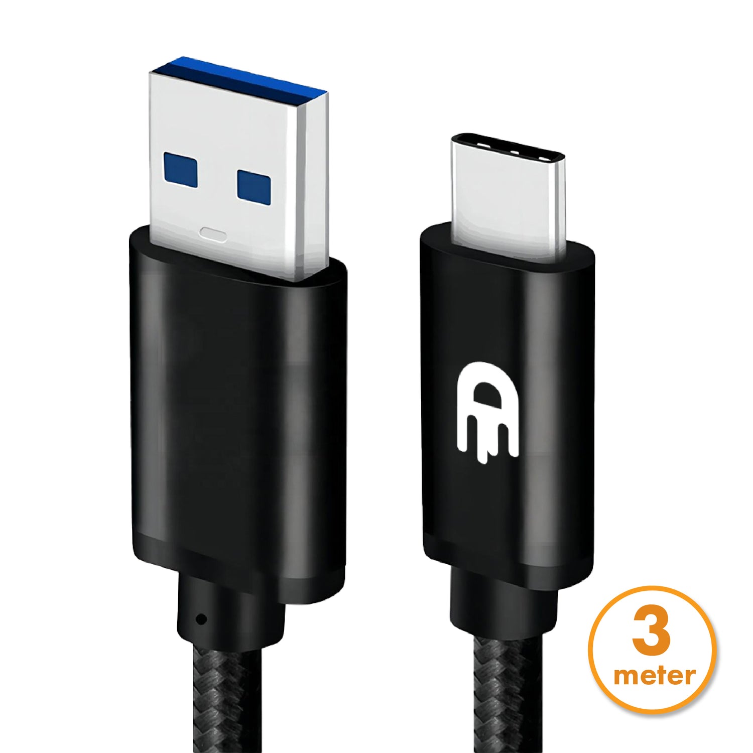 USB A naar USB C Kabel - USB 3.0