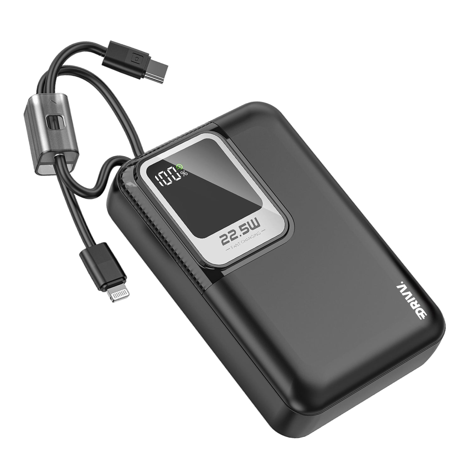 Powerbank 20.000 mAh – Met ingebouwde kabels en snelladen