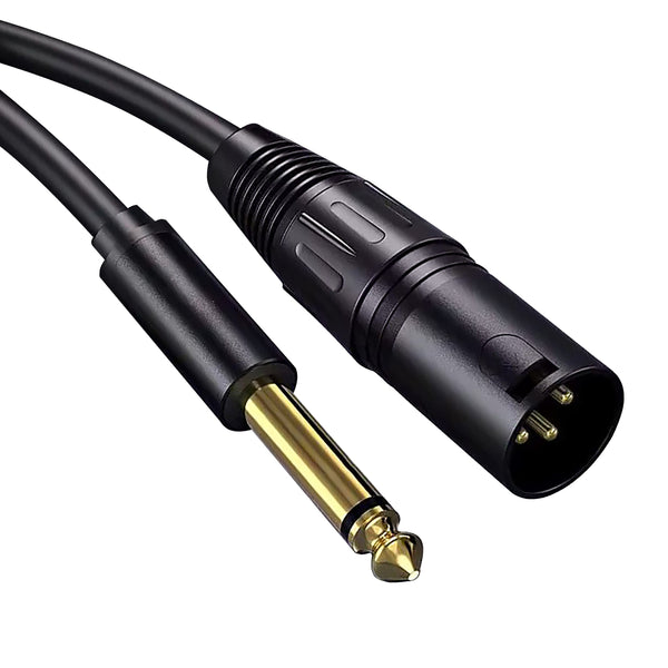 XLR naar 6,35 mm Jack Kabel – Betrouwbare audioverbinding - 2 meter