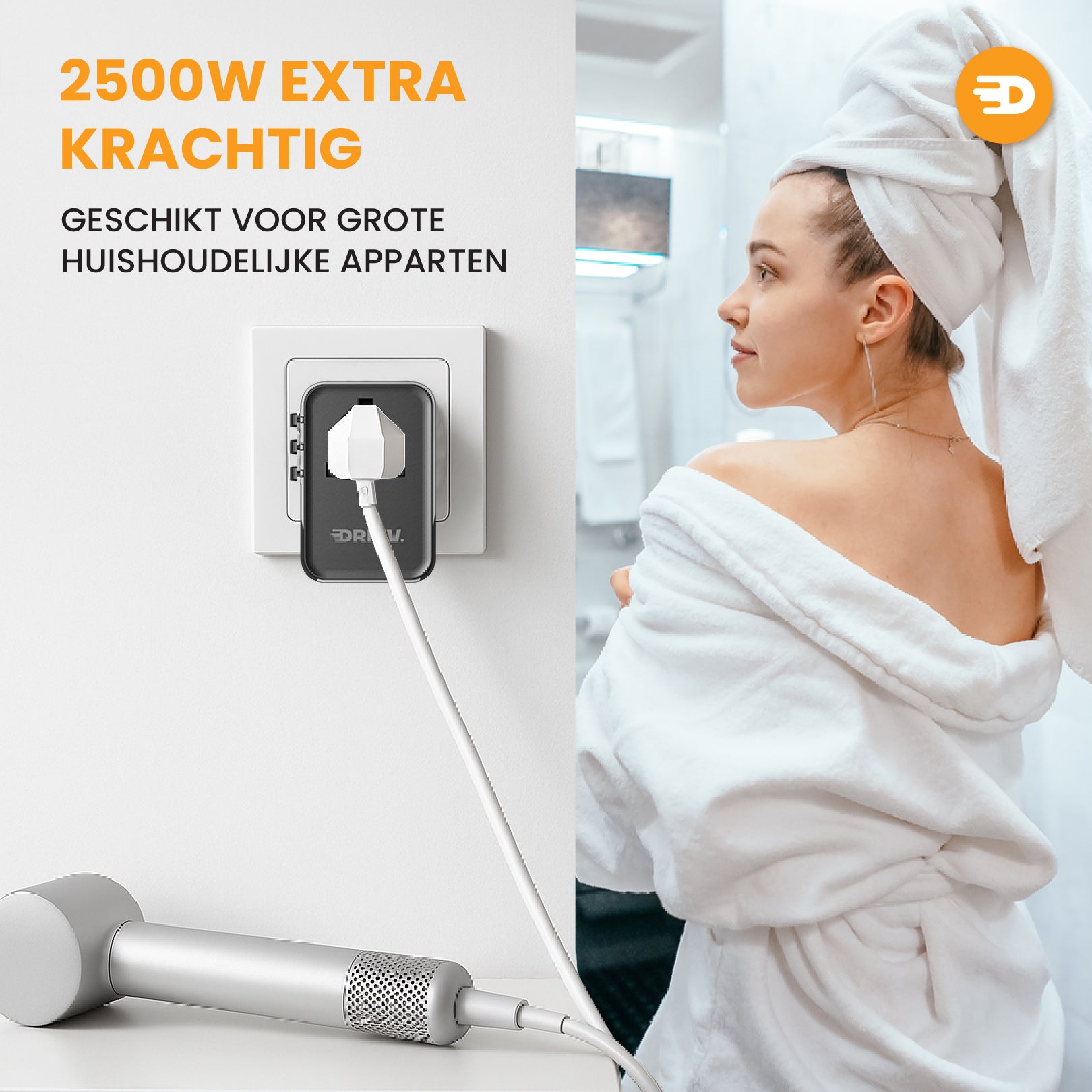Universele Wereldstekker - 2x USB &amp; 3x USB C 45W Fast Charge