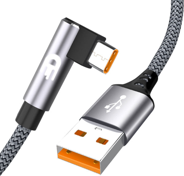 USB naar USB-C Kabel Haaks – Snel opladen zonder hindernis - 2 meter
