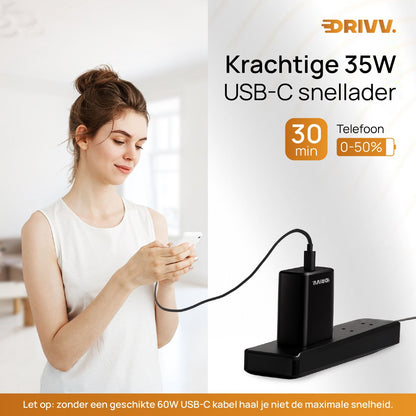 USB C Oplader 35W – Snelladen met Power Delivery