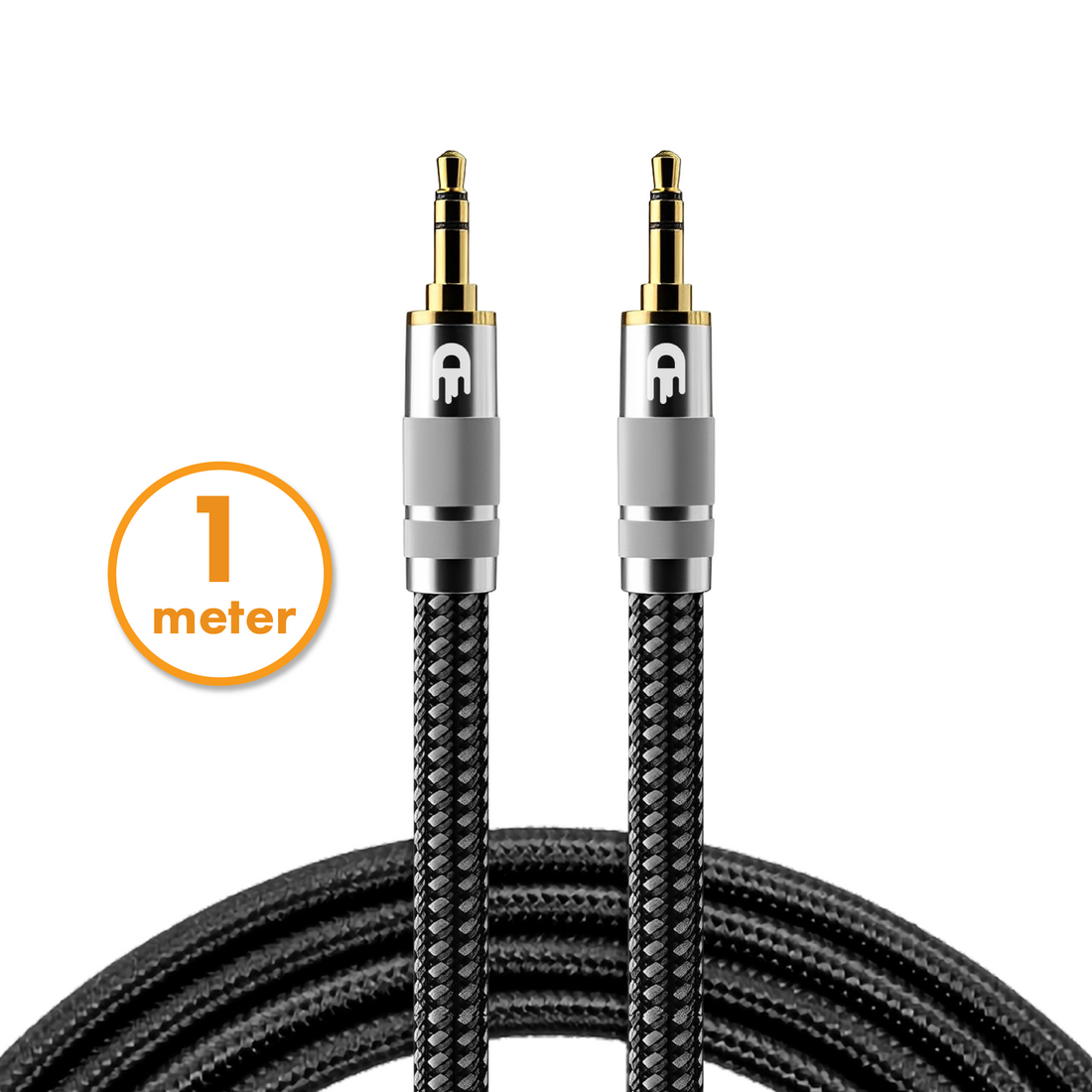 Premium AUX Kabel 3.5 mm - Nylon - Male to Male - 1 meter