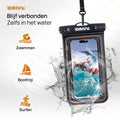 Waterdicht Telefoonhoesje – Blijft drijven en beschermt - Zwart - 6.5 inch 4