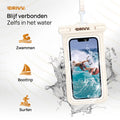 Waterdicht Telefoonhoesje 2 Pack – Bescherming voor wateractiviteiten - Beige 2