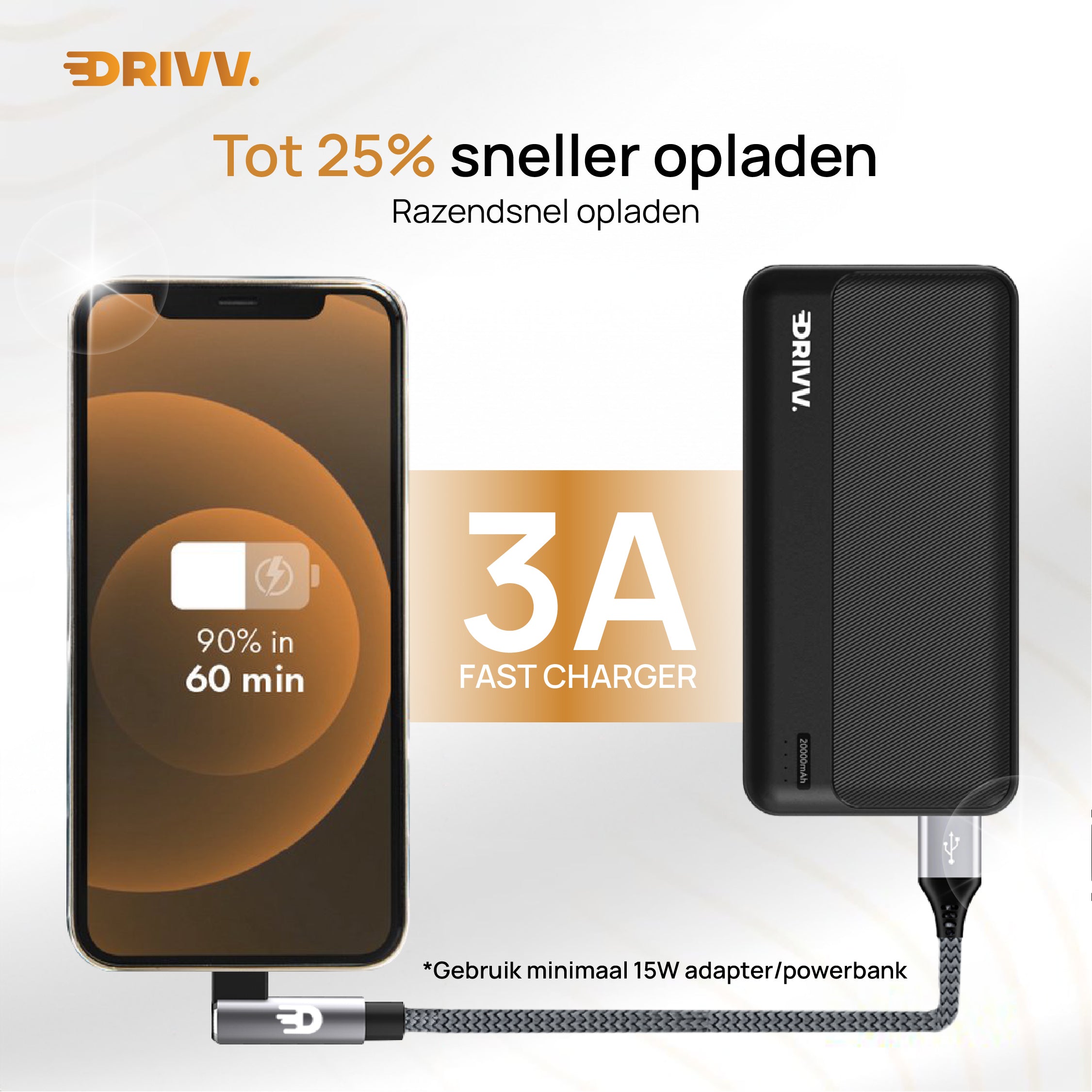 USB naar USB C Kabel Haaks