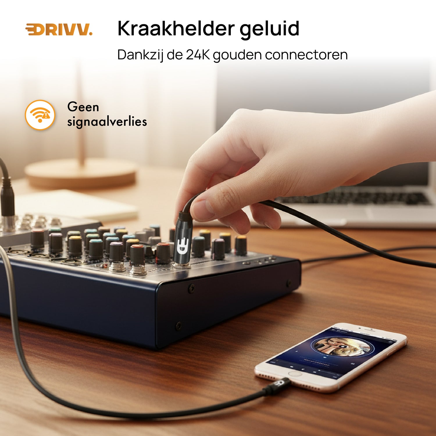 3,5 mm naar 6,35 mm Jack Kabel – Storingsvrij HiFi-geluid