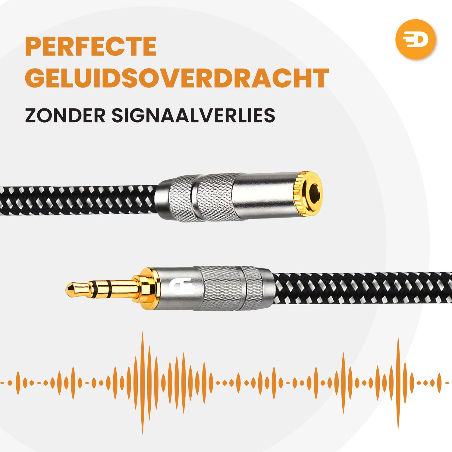 Premium AUX Verlengkabel - Jack 3.5 mm