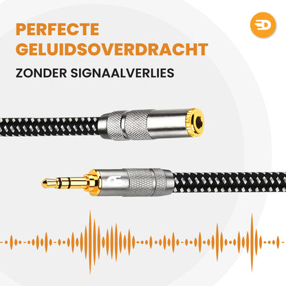 Premium AUX Verlengkabel - Jack 3.5 mm