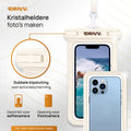 Waterdicht Telefoonhoesje 2 Pack – Bescherming voor wateractiviteiten - Beige 5