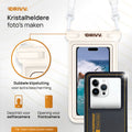 Waterdicht Telefoonhoesje – Blijft drijven en beschermt - Zwart & Beige 6
