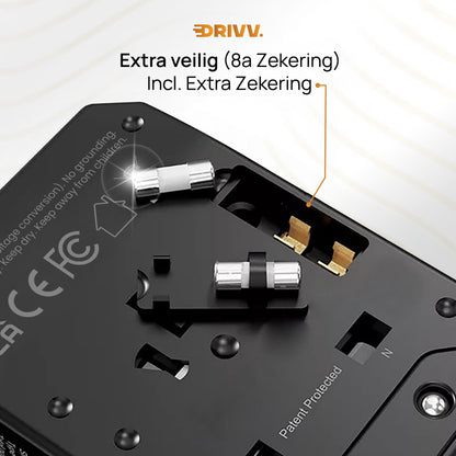 Universele Wereldstekker - 2x USB &amp; 3x USB C Fast Charge