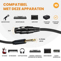 XLR Female naar 6.35 mm Jack Kabel – Helder geluid zonder ruis 4