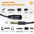 XLR naar 6,35 mm Jack Kabel – Betrouwbare audioverbinding 4