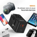 Universele Wereldstekker 70W GaN – Met USB-C Kabel 10