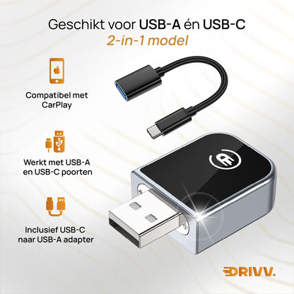 Draadloze CarPlay Dongle – Maak Apple CarPlay volledig draadloos