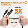 XLR Female naar 6.35 mm Jack Kabel – Helder geluid zonder ruis - 3 meter 6