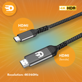USB C naar HDMI Kabel – Eenvoudig 4K streamen 4