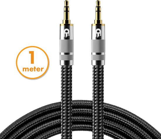 AUX Kabel 3,5 mm – Helder geluid zonder ruis - 1 meter