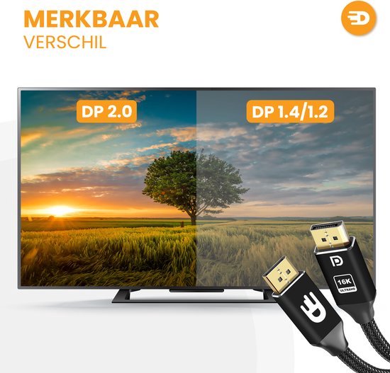 DisplayPort Kabel 2.1 - 4K 240Hz - 8K 120Hz