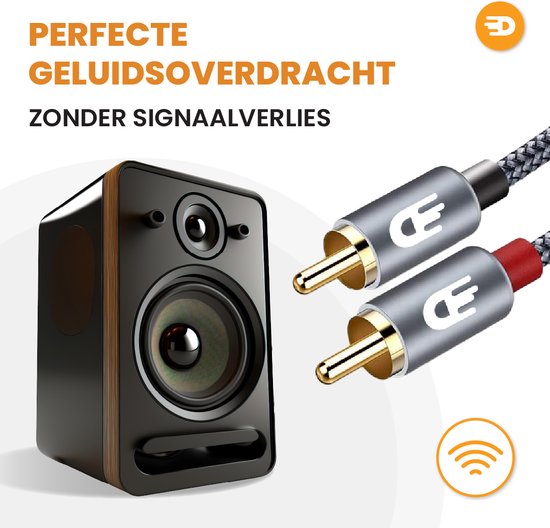 Premium Tulp Stereo Audio Kabel - 2RCA naar 2RCA