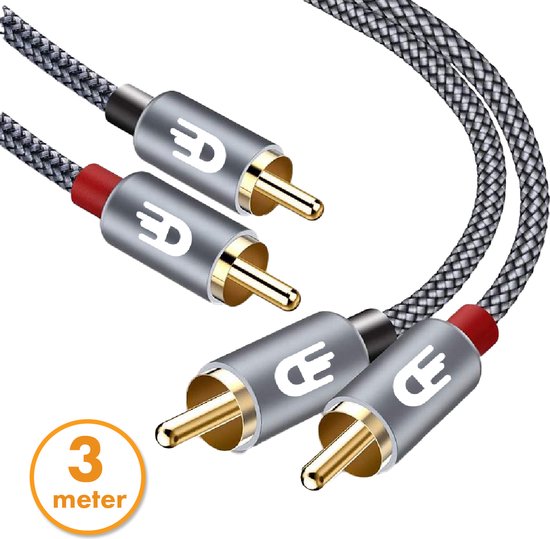 Premium Tulp Stereo Audio Kabel - 2RCA naar 2RCA